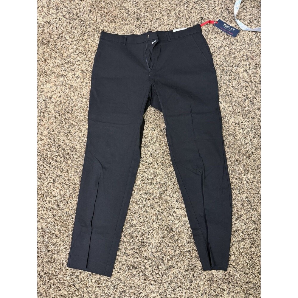 Tommy Hilfiger TH Flex Tate Dress Pants Men's 36x30 Black NWT $95
